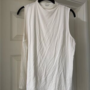 Garnet Hill Classic White Muscle Tee